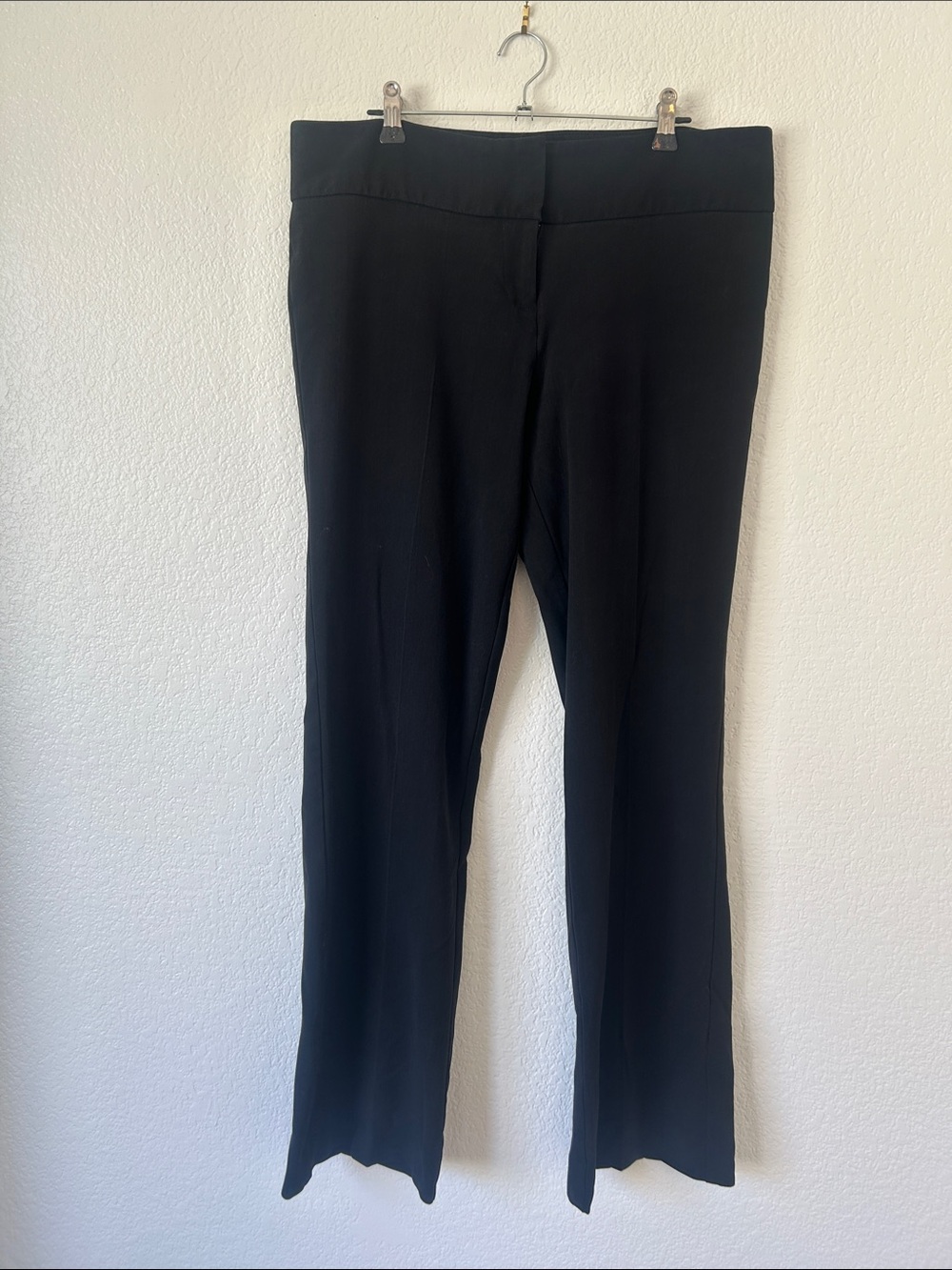 Kenneth Cole New York Black Straight-Leg Dress Pants